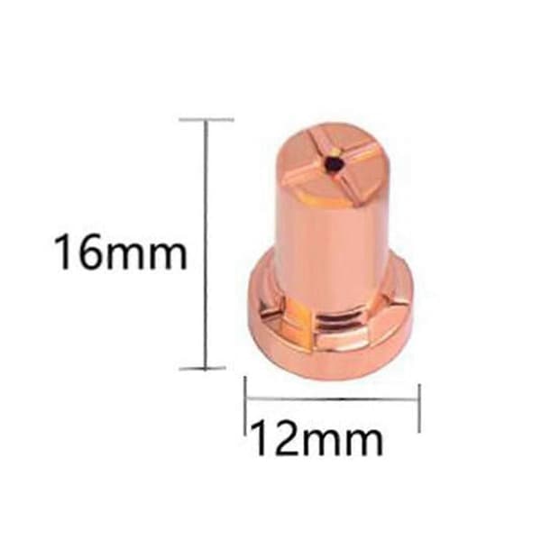 PT31 65PCS Förlängd luftplasmaskärning munstyckselektrod förbrukningsmaterial passar CUT-40 LGK40 CUT-50 CT-312 CT418