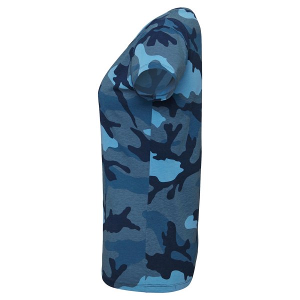 SOS Dam/Dam Camo Kortärmad T-shirt  Blå Camo Blue Camo L