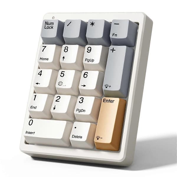 17 tangenter typ C trådbunden numerisk knappsats mekanisk numerisk knappsats Numpad Gaming Mini tangentbord programmeringsknappsatser röd axel
