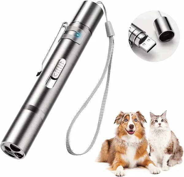 1. katteleker med LED-belysning, interaktive leker for hunder og katter