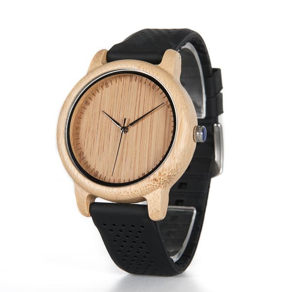 ##/Kvartsur & premium träklocka i naturträ analog herrur 1 styck##/