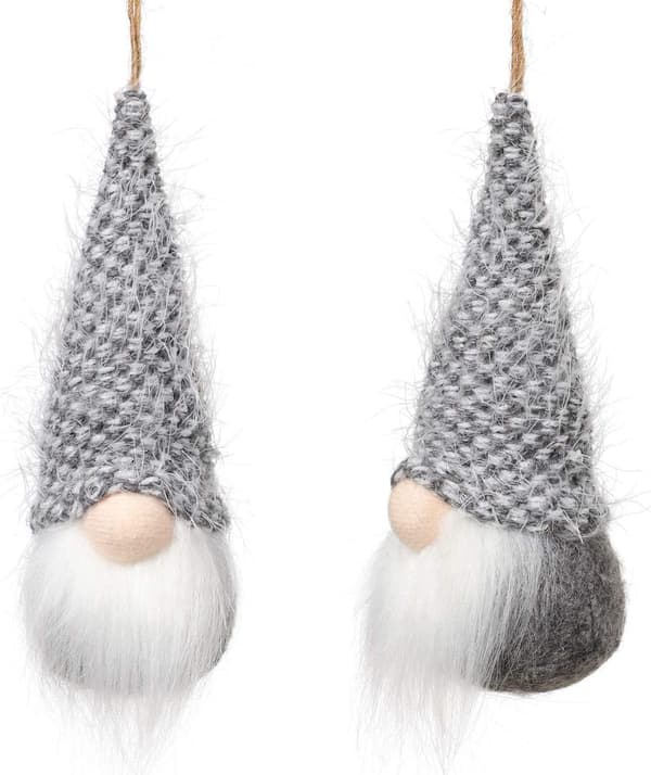 Christmas Tree Hanging Gnomes Ornaments Set med 10 st, svenska Han