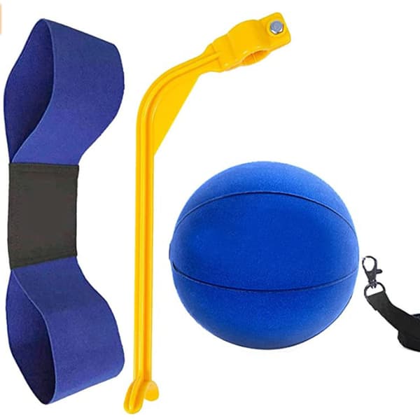 Blå golf arm korrektion