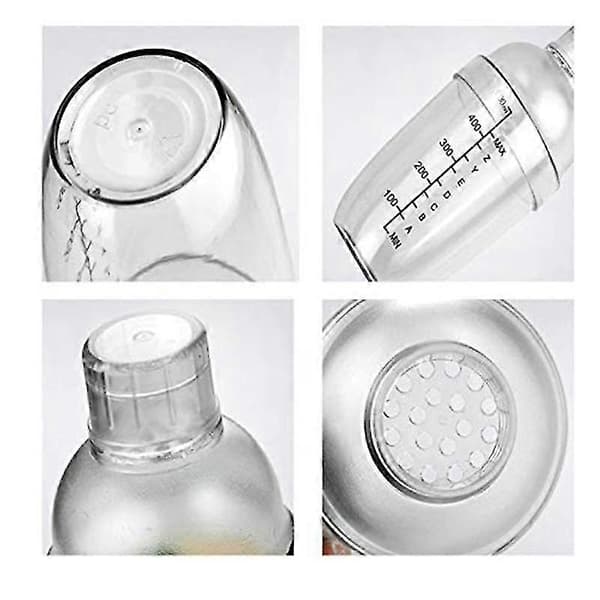 Shaker, 700cc/24 Oz Plast Shaker Set Använd Vinshaker Bar Blandningsverktyg