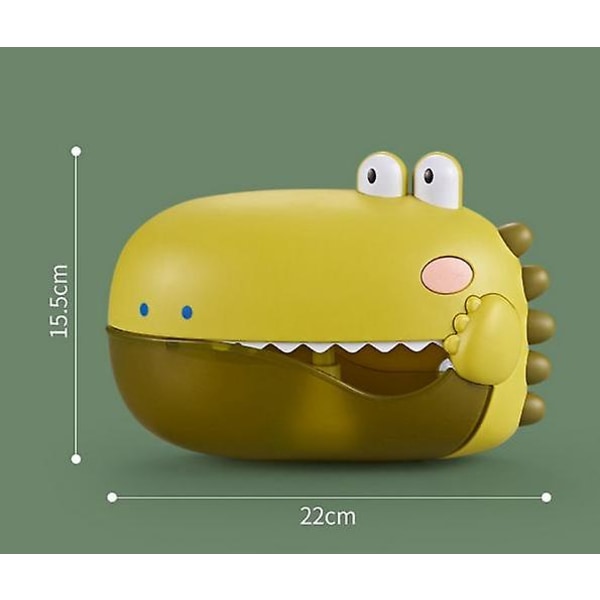 Dinosaur Bubble Machine Baby Bath Toy Badkar Tvål Machine Automatisk Bubble Maker Baby Toy (orange) null none
