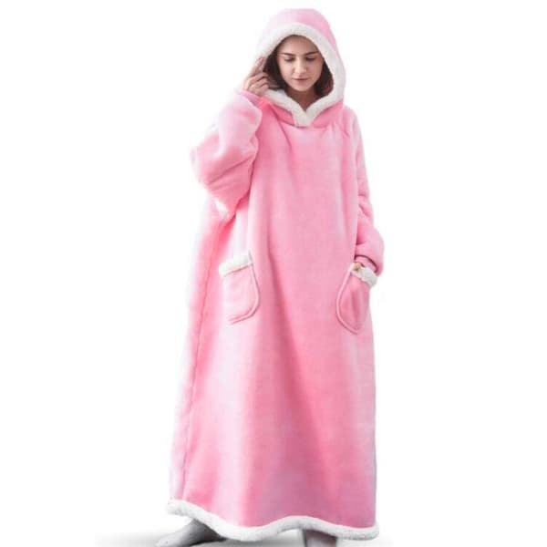 Hoodie Ærmer Blød Plaid Fuld Kropsplaid 150CM Sofaplaid
