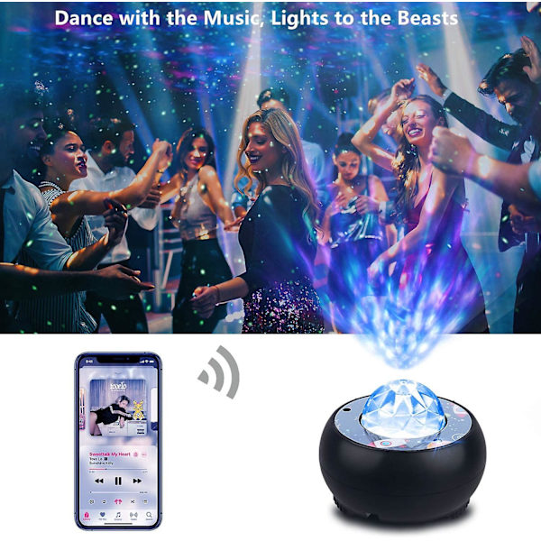 Led Galaxy Star Projector Light - Ocean Wave Night Light