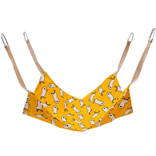 Cat Cage Hängmatta Husdjurshängsäng Sovgungstol Andas Bekväm bursäng för kattunge Yellow Duck