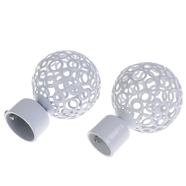 2kpl 22mm Dia Verhotangon Päätykappaleet Rautapäät Koristeet White 28mm