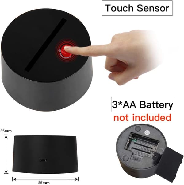 TweetyBird LED Nattlys USB Touch Sensor RGB Dekorasjon C