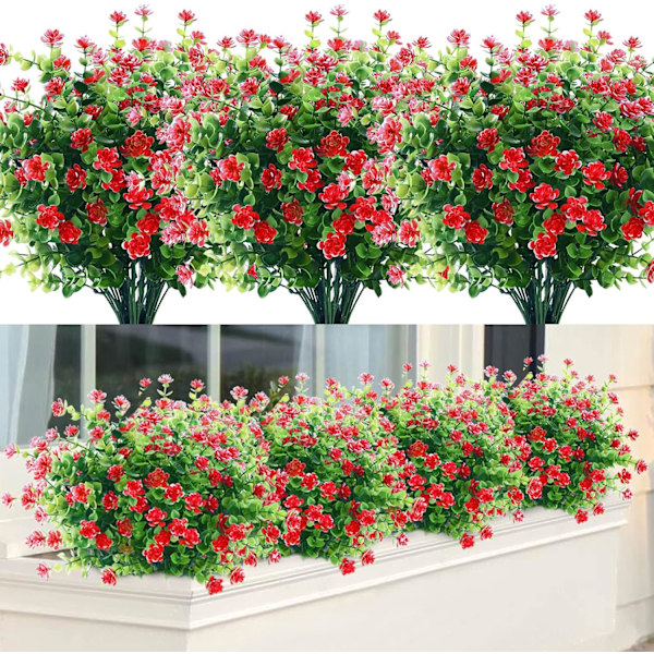Konstgjorda blommor utomhus falska blommor för dekoration UV-beständig Ingen blekning