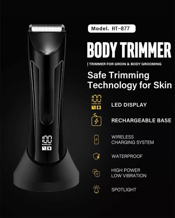 Multifunktionel trimmer 3-i-1 multigrooming sæt til ansigt og krop