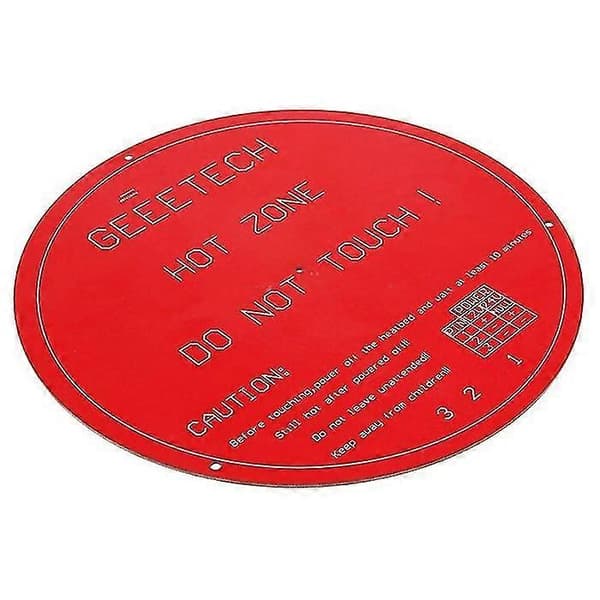 Rundt PCB varmebed for Delta Rostock Mini 3D-printer