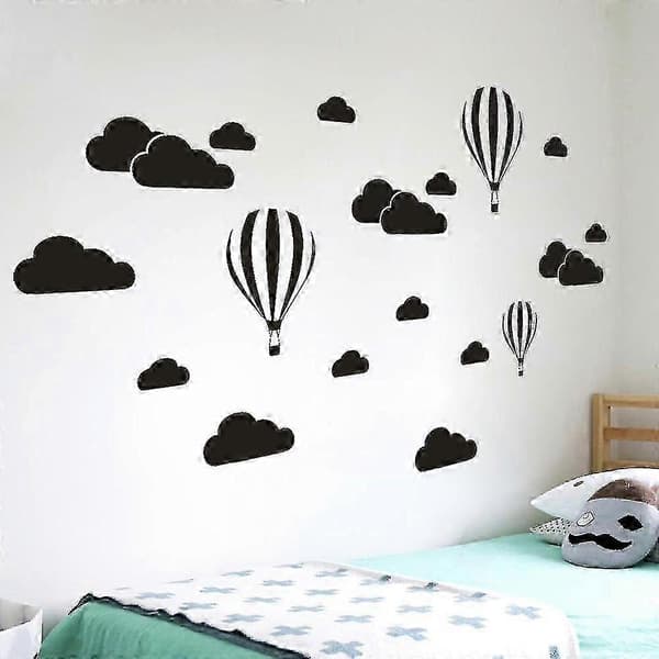 DIY Store skyer veggdekaler Barnerom Hjemmedekorasjonskunst