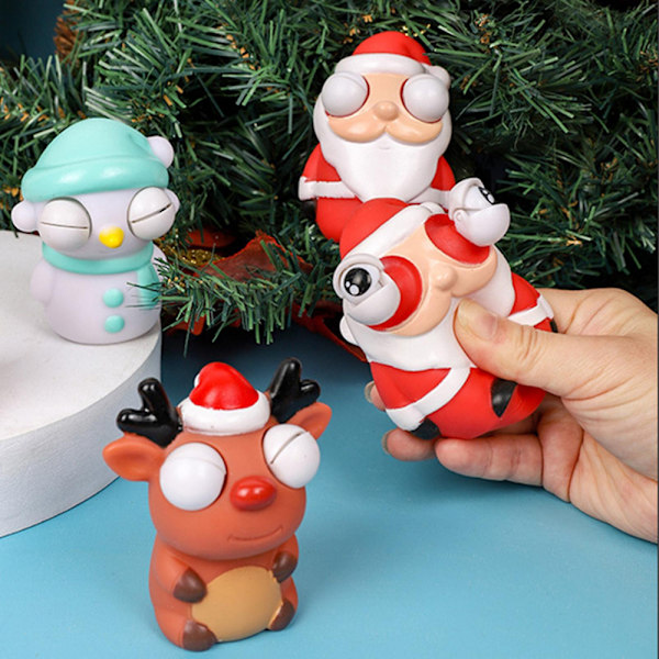 Xmas Squeeze Toy Söt snögubbe Santa Claus Älgdocka