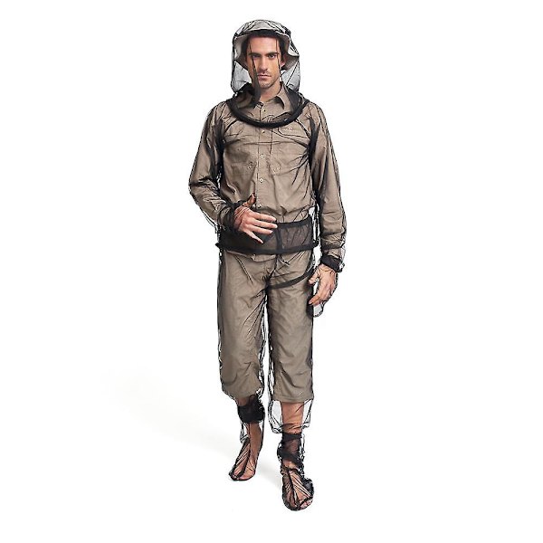 ixada ightweight Summer Bug Wear Myggkostym Jacka Vantar Byxor Strumpor för män Kvinnor med L