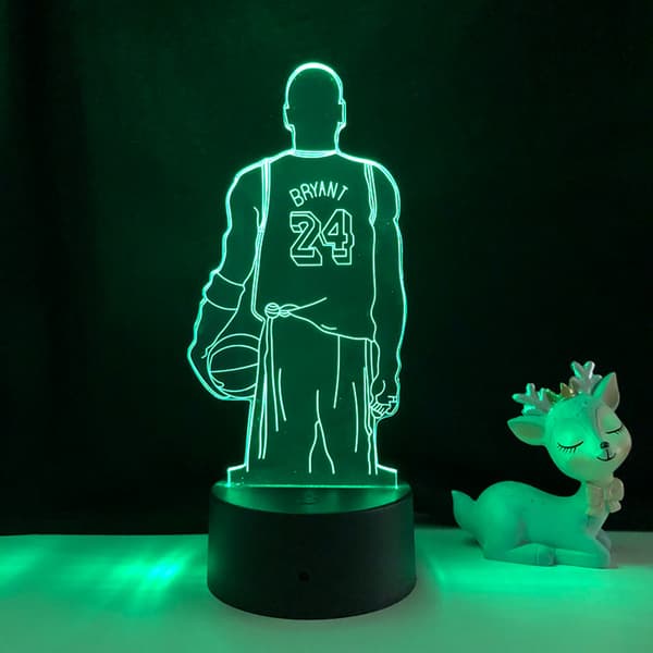 Koripalloilija Yövalo 3D Illuusio LED La