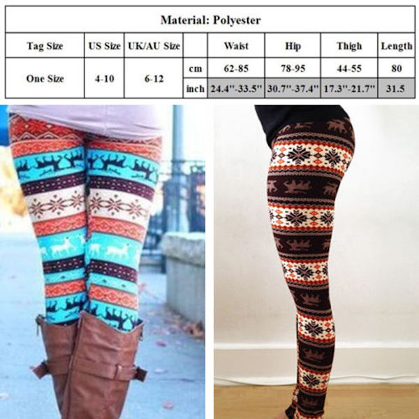 Neulotut sukkahousut Housut Pencil Leggings Skinny Slim Trousers 1