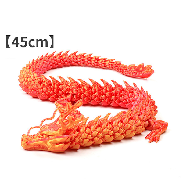 3D-printet artikuleret Drage Fisketank landskabsarkitekturdekoration E 45CM