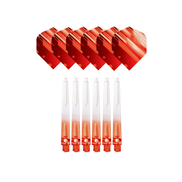 45mm plast 2BA Dart skaft og stilige mønstre Dart tilbehør Orange