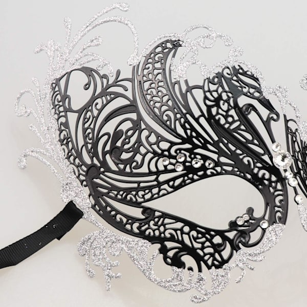 Halloween Mask - Mardi Gras Party Mask - Metall Lady Ball Mask