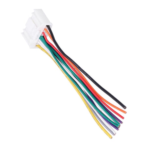 Dobbelt bilstereo ledningsnet stereo 12-bens ledningsstik interfacekabler passer til Nissan Versa/Sunny