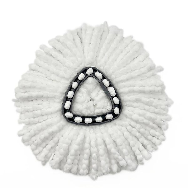Kompatibel med ersättningshuvud för spinnmopp av o-cederfiber white 3pcs