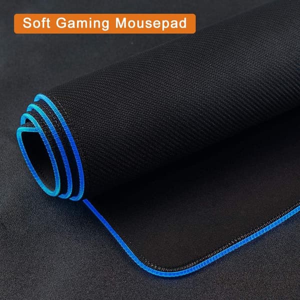 250*350*4MM, RGB Gaming Musemåtte LED Musemåtte