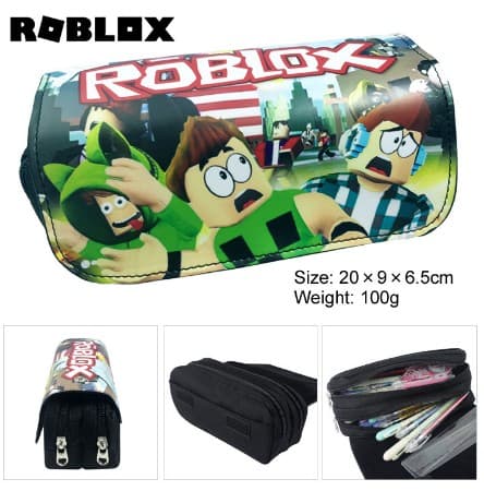 ROBLOX Tecknade case för barn Skola med stor kapacitet D