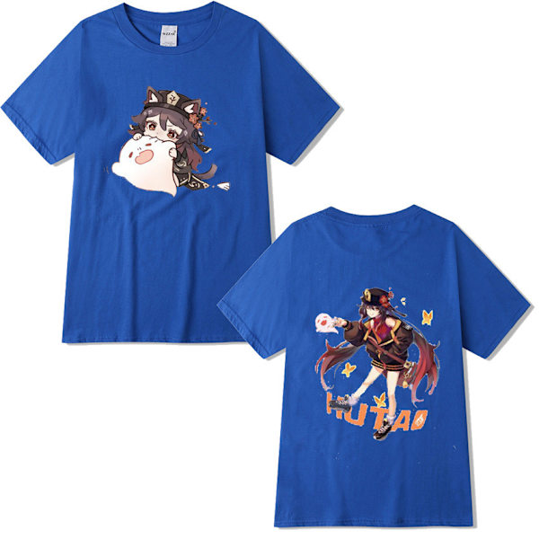 Genshin Impact Walnut T-shirt Par T-shirt royal blue L