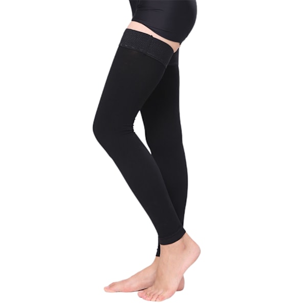 1 pari reisiä myötäileviä korkean kompression sukkia Miehet Naiset Kompressiosukat black 2XL