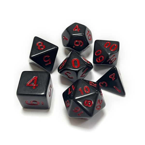 7 kpl DND-monitahoisia noppia RPG-noppia Dungeons & Dragons, Pathfinder-MTG, D&D-roolipeleihin, setti Blue