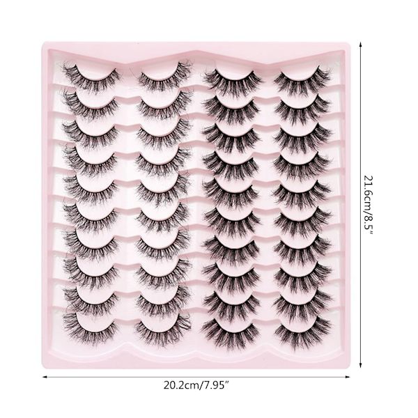 Tekoripset Irtoripset Cat-Eye Ripsienpidennykset Tekominkkiripset Luonnollisen näköiset Muhkeat Wispy-ripset, jotka näyttävät pidennyksiltä 3