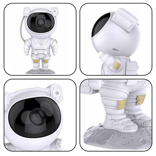 Astronaut Star Projector Romantic Galaxy Night Light, Presenter till jul, födelsedag, barn, vuxna, sovrum, heminredning