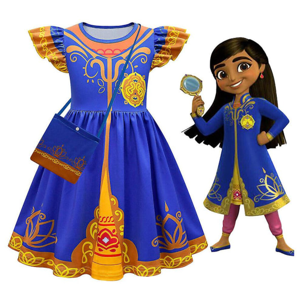 Barn Flickor Mira Royal Detective Cosplay Klänning Outfits Halloween Carnival Suit 100