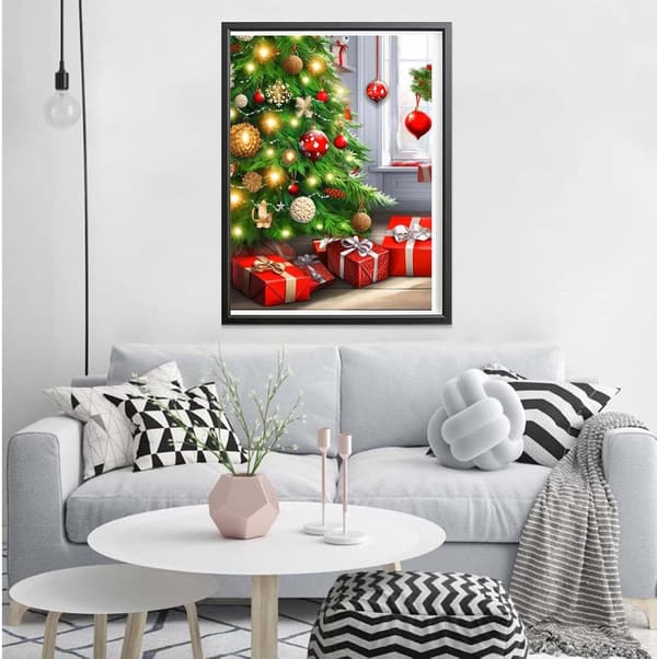 Jul 5D diamantmalingssett, 12x16 tommer, julegave