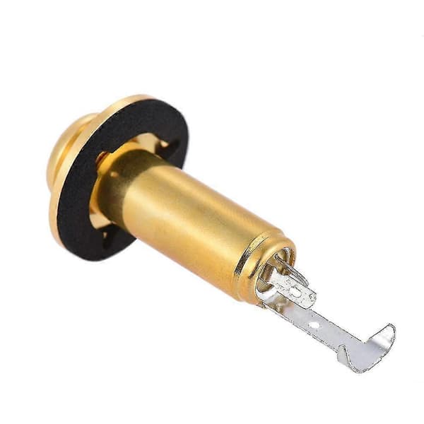 Akustisk elektrisk gitar Mono End Pin Endpin Jack Socket Plug 6,35 mm 1/4 tomme kobbermateriale med S