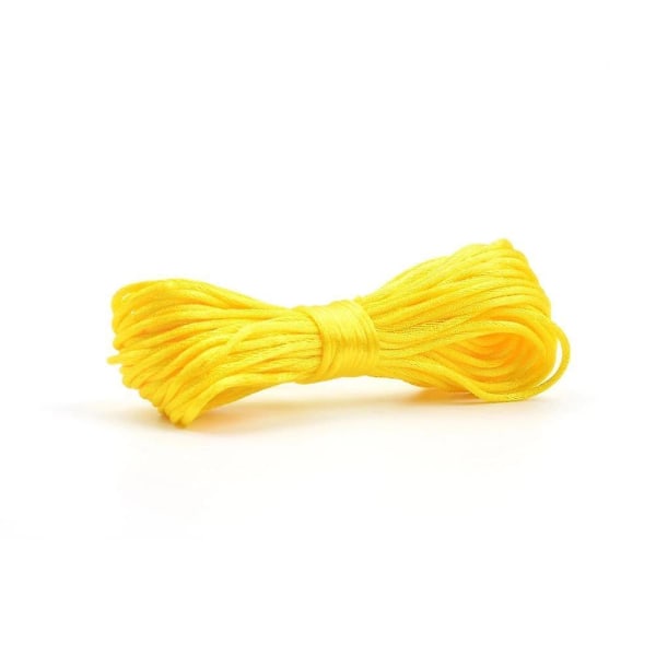 Nylon för att få tänder Halsband gör satinsnören Nappklämma kedja yellow