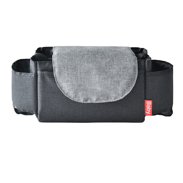 Barnevogn Organizer - Skulderstropp, passer for barnevogn Black