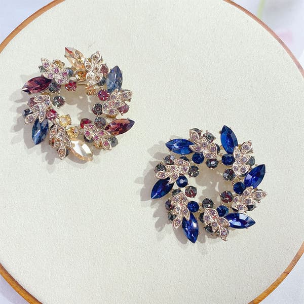 En lysfarvet bauhinia blomst stor broche sjal blomst corsage