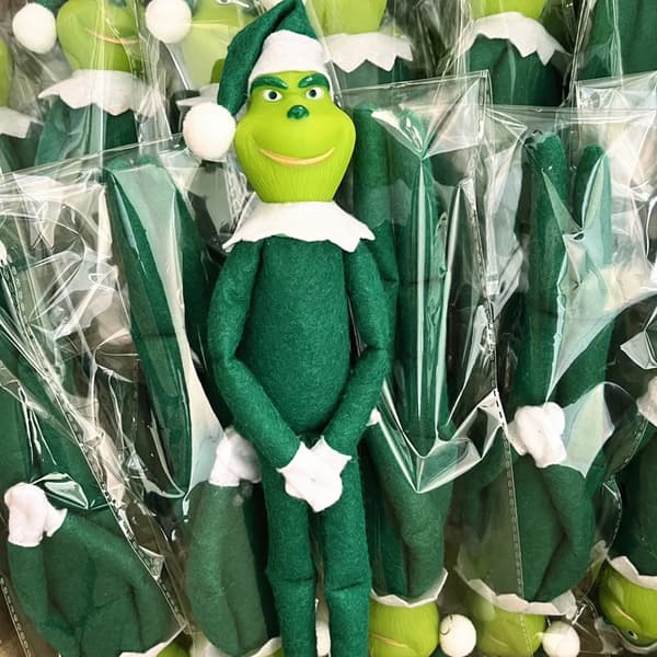 32cm Christmas Elf Doll Grinch Ornament Julepynt red