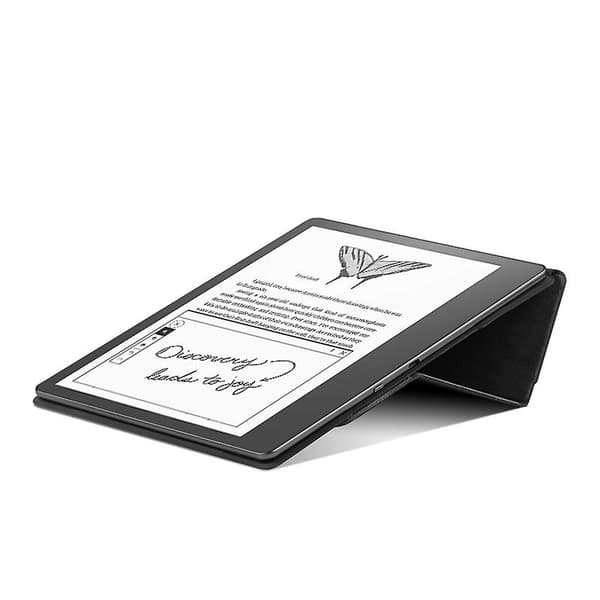 For Amazon Kindle Scribe Magnetisk E- case PU Lærstativ Cover Black