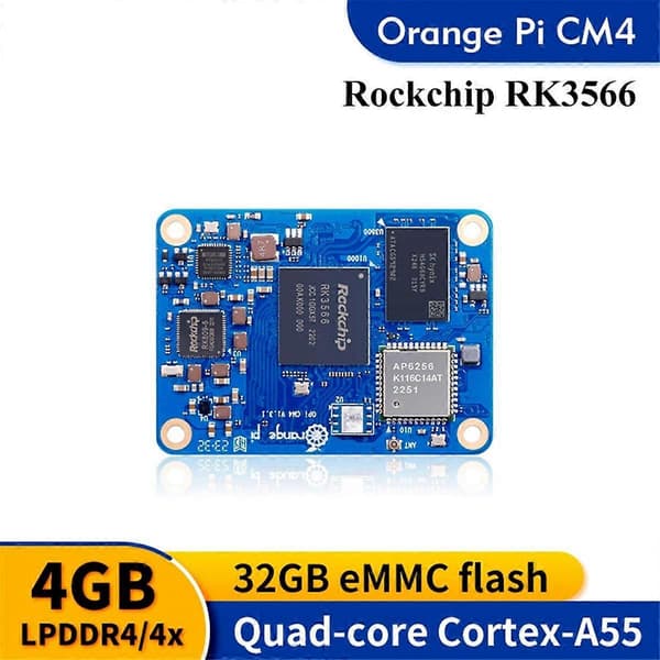 cm4 expansionskort 4GB + 32GB Emmc WIFI5-BT5.0 Orangepi cm4 Kör Android Debian OS