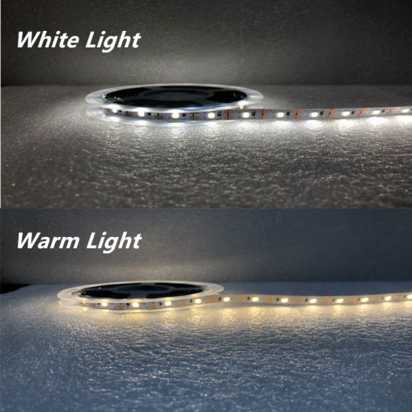 1M/2M/3M/4M/5M LED-lysstripe Nattlys 1MWHITE HVIT