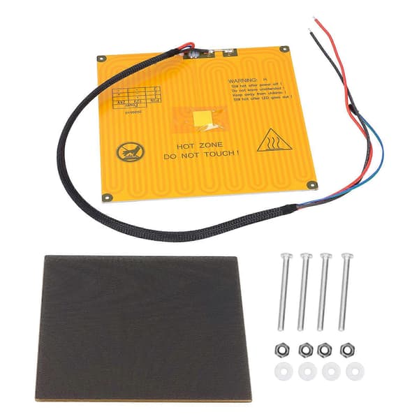 3D-printer opvarmet glasplade aluminiumsubstrat varmeplade 1,5 mm tykkelse 220 mm 12V