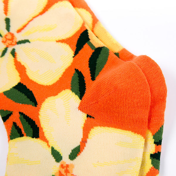 1/2/3/5 Färgglada Blomma Och Växter Strumpor För Dam - Lämplig 3#One size fits all 1 Pc
