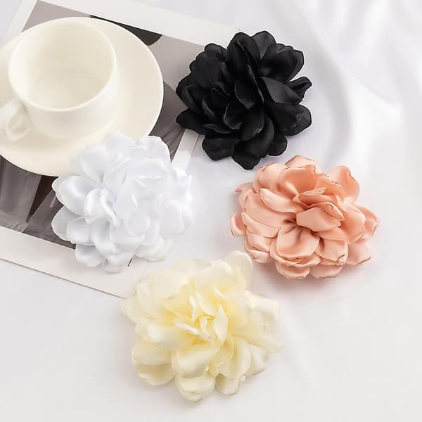 Blomsterformet hårklemme Satin Materiale Hår Pi