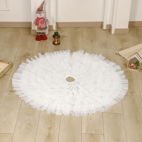 1 jupe de sapin de Noël unie, diameter 90 cm