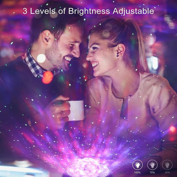 Led Galaxy Star -projektorivalo - Ocean Wave -yövalo