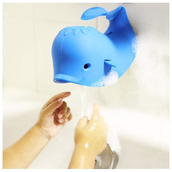 Nyt cover Blue Whale Baby Sød Blød Silikone Badekar Småbørn Børnesikkerhed Beskyttelse mod skader Cover Universal Pasform